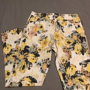 Bright floral pants